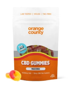 Buy Peach Ring Orange County CBD Gummies